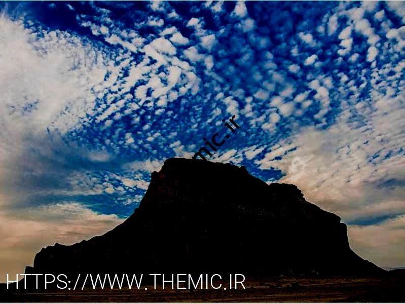 آسمان بام قشم نیمه ابری بود