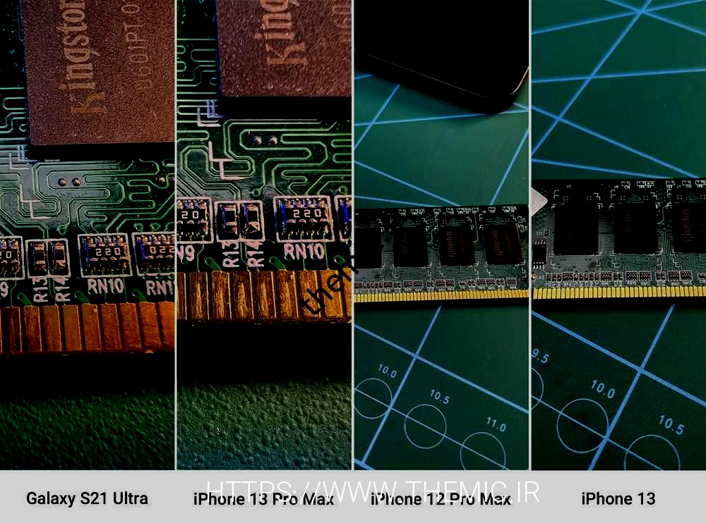 مقایسه عکاسی ماکرو آیفون 13، آیفون 13 پرو مکس، آیفون 12 پرو مکس و گلکسی اس 21 اولترا